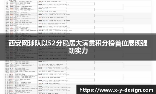 西安网球队以52分稳居大满贯积分榜首位展现强劲实力